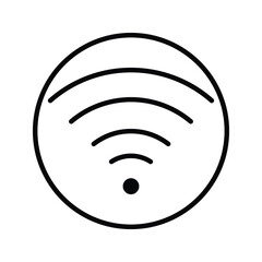 Signal icon with clean, modern design. Perfect for wireless communication, internet, connectivity, and tech apps. High-quality vector, fully scalable and easy to customize.