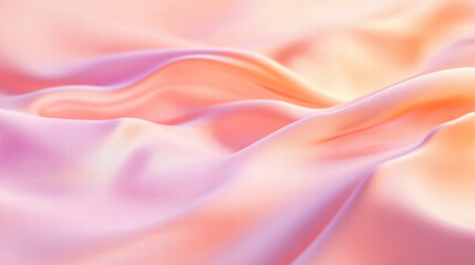 Obraz premium Gentle Waves of Fabric: Soft, pastel-colored fabric drapes and flows in elegant waves, creating a mesmerizing effect with subtle shifts in light and shadow.