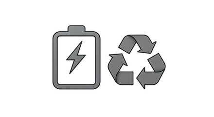 Isolated recycle icons
