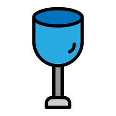 Glass Vector Filled Icon Design