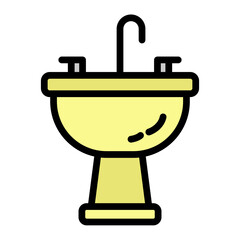 Sink Vector Filled Icon Design