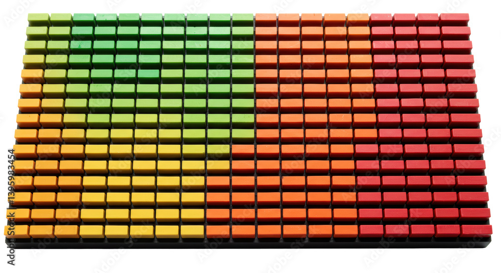 Poster isolated gradient color palette on black background