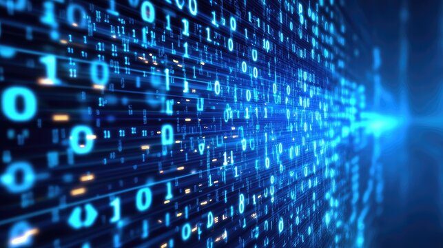 Abstract digital binary code stream