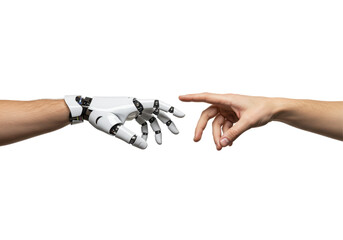 Isolated Human Hand Reaching Towards Robot Hand