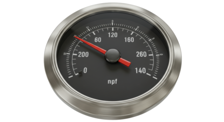 Isolated Speedometer Instrument