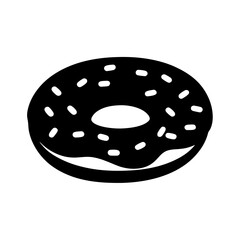 A Delicious Glazed Donut with Sprinkles A Sweet Treat Bakery Item