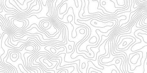 Abstract topographic contours map background, Topography map background. Vector geographic contour map © vistoso