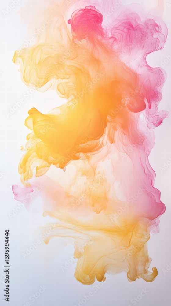 Aufkleber ethereal hue: a captivating swirl of vibrant colors, evoking a sense of movement and artistic expres