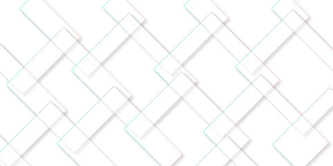Vector white and gray overlap triangle geometric technology pattern. minimal rectangle arranged white lines transparent web square background layers. overlap web presentation
