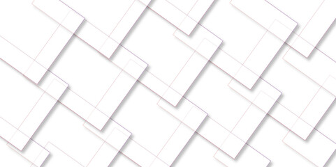 Vector white and gray overlap triangle geometric technology pattern. minimal rectangle arranged white lines transparent web square background layers. overlap web presentation
