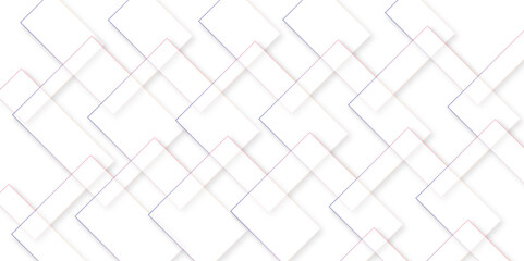 Vector white and gray overlap triangle geometric technology pattern. minimal rectangle arranged white lines transparent web square background layers. overlap web presentation