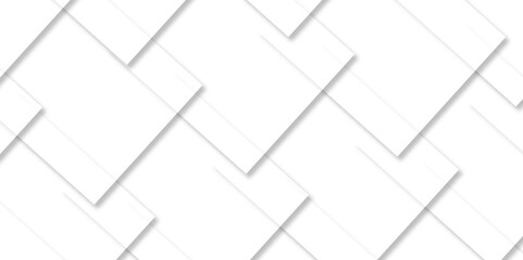 Vector white and gray overlap triangle geometric technology pattern. minimal rectangle arranged white lines transparent web square background layers. overlap web presentation