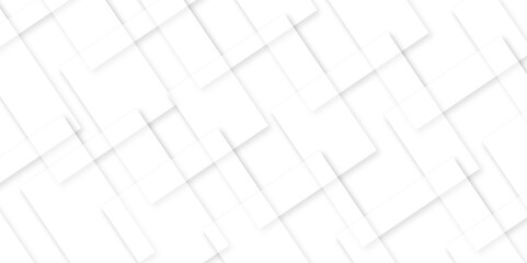 Vector white and gray overlap triangle geometric technology pattern. minimal rectangle arranged white lines transparent web square background layers. overlap web presentation