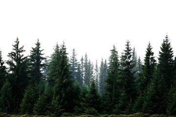 Forest giant on plain white setting  
