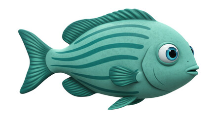 Isolated Cartoon Fish