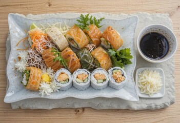 Fresh & Flavorful – Sushi Graphics for Any Design