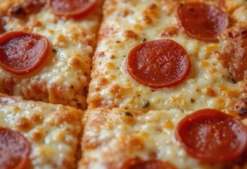 pizza with salami and cheese