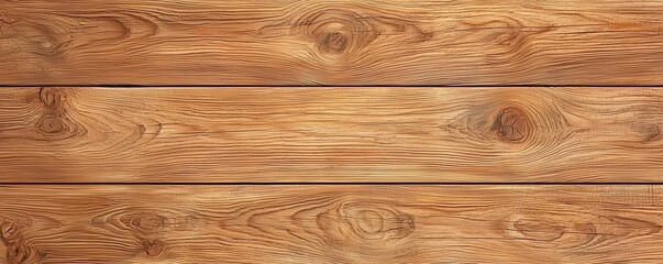 Naklejka premium Rustic Wood Grain Texture Banner - A warm, rich wooden surface with deep, natural grains and knots, showcasing the raw beauty of aged timber.