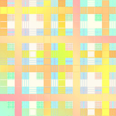 pastel plaid pattern . playful elements design background . 