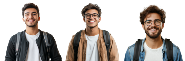 Set  of Corporate professionals analyzing digital dashboards with asset tracking metrics on a large screen in a modern office on transparent png background. Ai generated