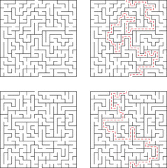 Complex Mazes Solutions, Paths, Puzzles, Challenges, Brain Teasers, Logic, Games, Activities, Fun, D