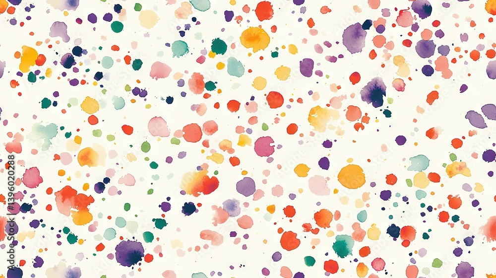 Poster white background with splattered paint in bottom half