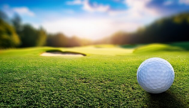 golf ball on green
