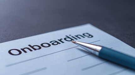Employee Onboarding Process New Hire Paperwork Pen