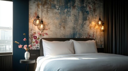 Modern hotel bedroom interior design