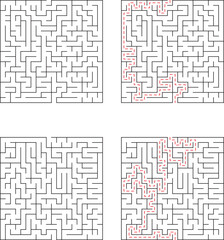 Complex Maze Puzzles Solutions, Paths, Challenges, Brain Teasers, Games