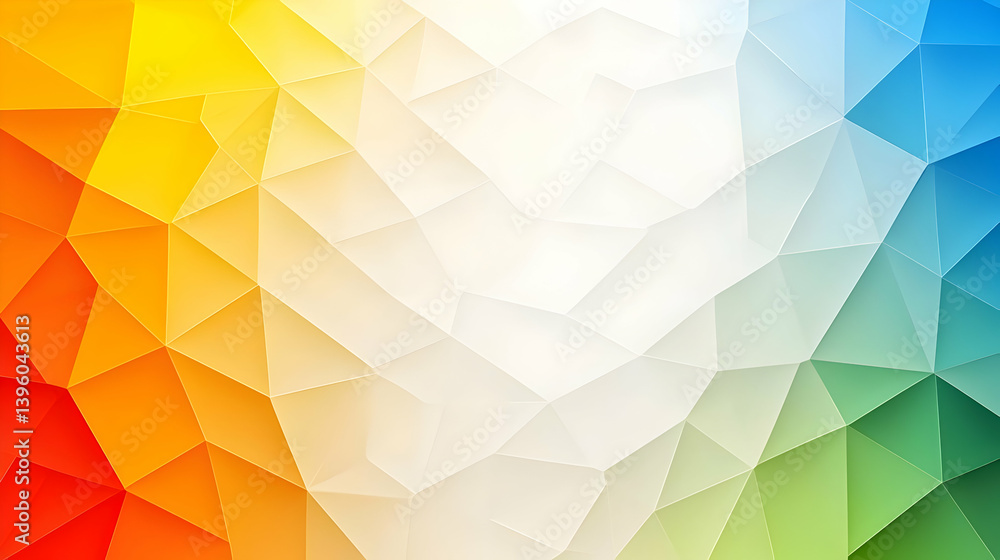 Aufkleber colorful abstract triangular pattern background