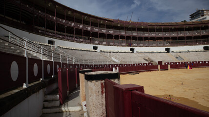 Bullring La Malagueta , historic arena, Malaga, Spain