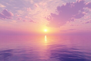Naklejka premium sunset over the sea