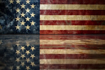 Memorial Day Celebration Theme with Patriotic Imagery