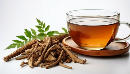 cup of tea with cinnamon sticks