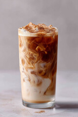 Iced brown sugar shaken espresso with oat milk
