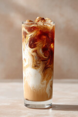 Iced brown sugar shaken espresso with oat milk