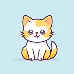 Obraz premium Portrait of a beautiful gray striped cat close up image