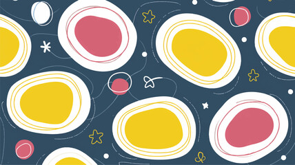 Abstract shapes display patterns creatively in a modern design scene background
