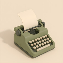 Cute Typewriter Icon
