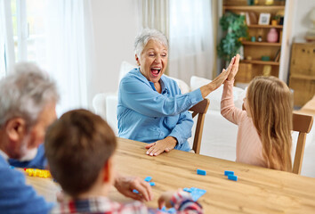 grandchild family child grandparent grandfather grandmother game playing domino granddaughter...