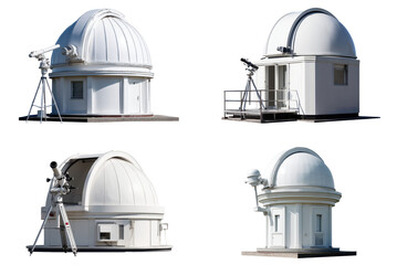 White Observatory Dome Telescope View