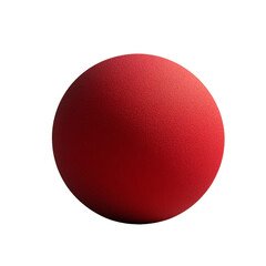 Red Sphere on a Transparent Background  