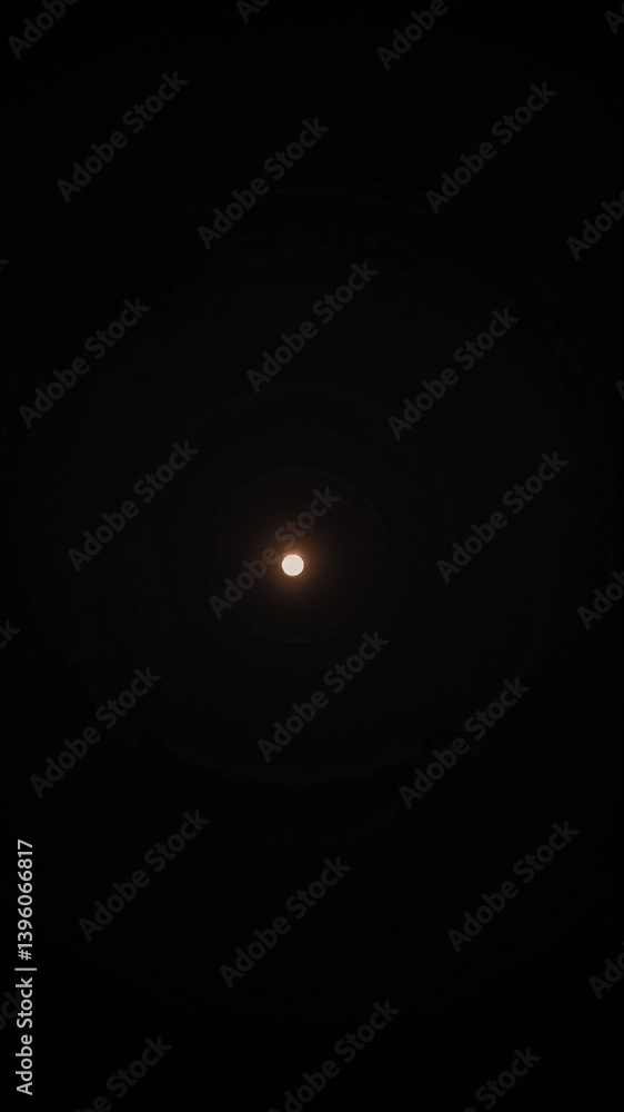 Poster pulsating concentric light circles expanding and contracting rhythmically, creating mesmerizing visu