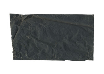 Torn of crumpled black paper texture. Grunge paper texture for design.	