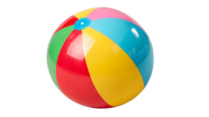 colorful beach ball isolated