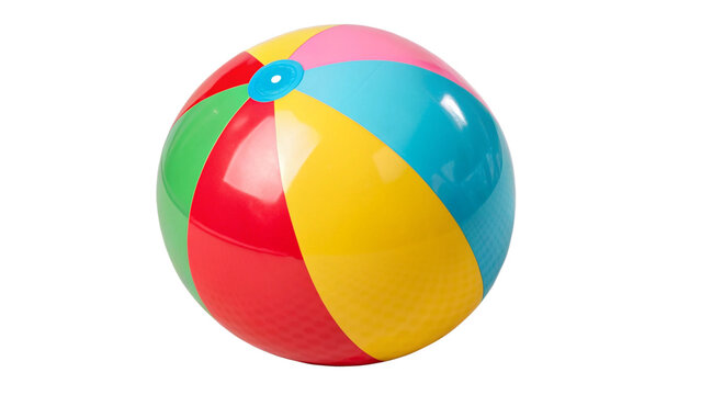 colorful beach ball isolated