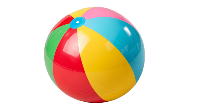 colorful beach ball isolated