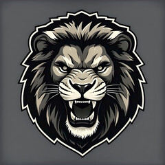 Obraz premium logo head of lion