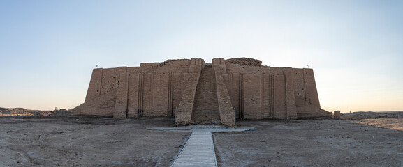 The Great Ziggurat of Ur, Iraq, true landmark of ancient Mesopotamian architecture
